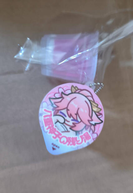 genshin impact yae miko silicone pudding charm