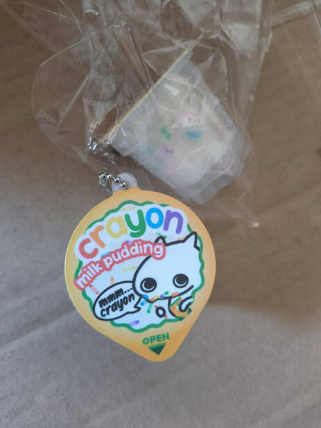 pebito crayon milk silicone pudding charm