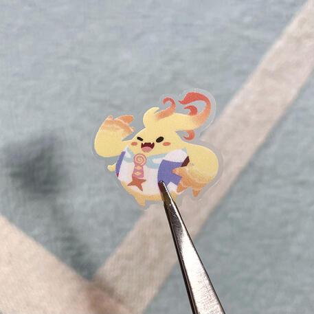 single riki sticker (from xenoblade chronicles nopon clear sticker sheet)
