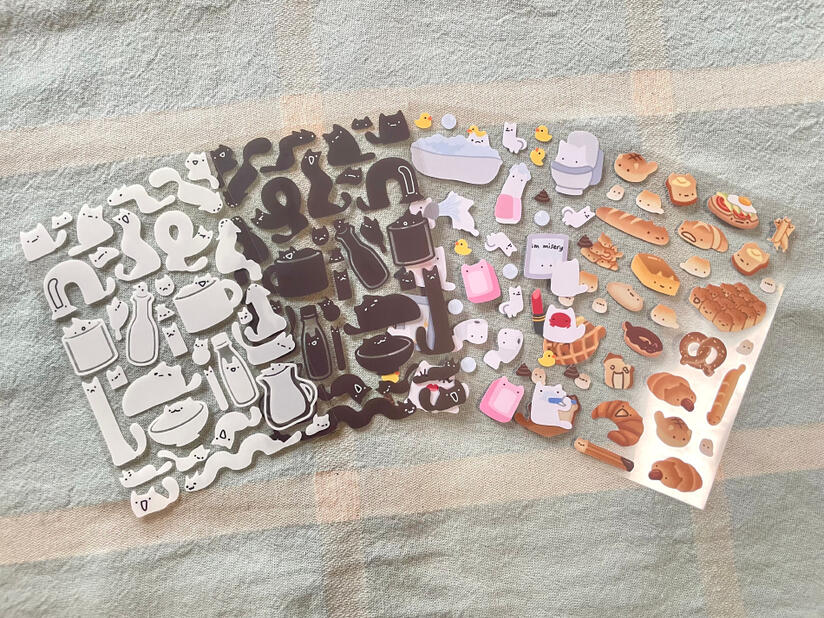 more... cat??? sticker sheets