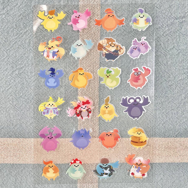 xenoblade chronicles nopon clear sticker sheet