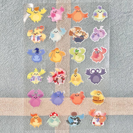 xenoblade chronicles nopon clear sticker sheet
