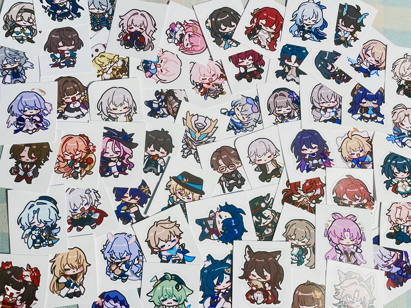 honkai: star rail scrunkly stickers