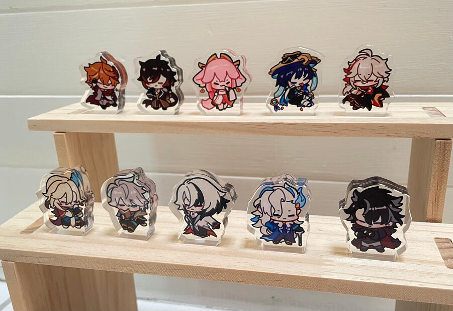 genshin impact scrunkly thick standees