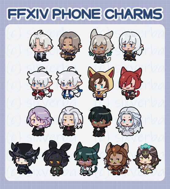 more final fantasy xiv phone charms