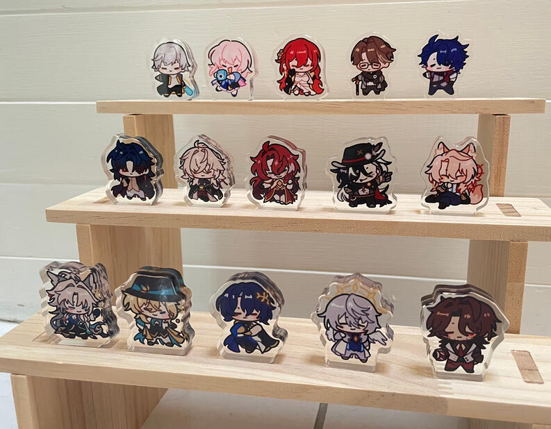 honkai: star rail scrunkly thick standees