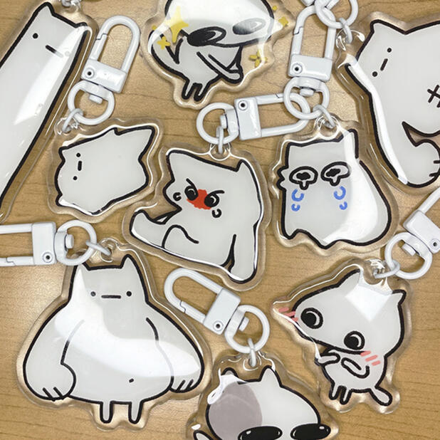 some... cat??? acrylic charms