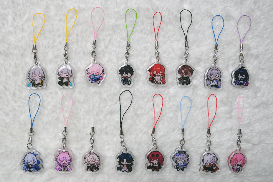 honkai: star rail scrunkly phone charms
