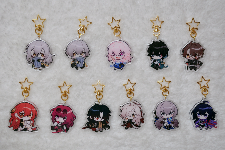honkai: star rail acrylic charms